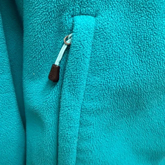 Women's The North Face Full-Zip Soft Fleece Jacket Teal Green Size Small EUC - Picture 6 of 11